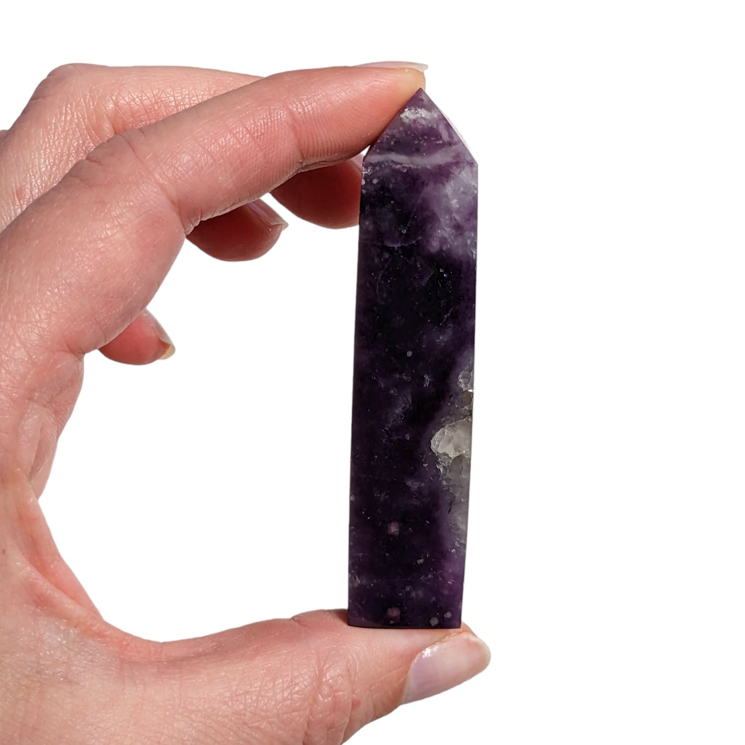 Pointe en Lépidolite n°1