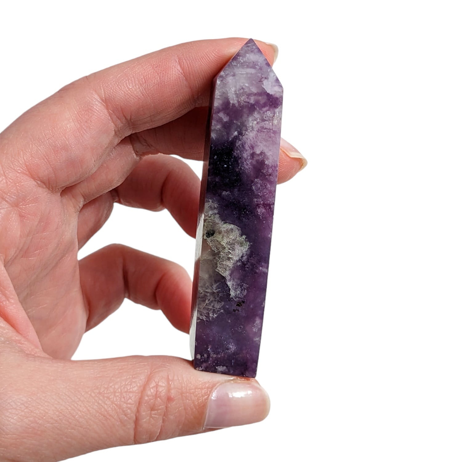 Pointe en Lépidolite n°1