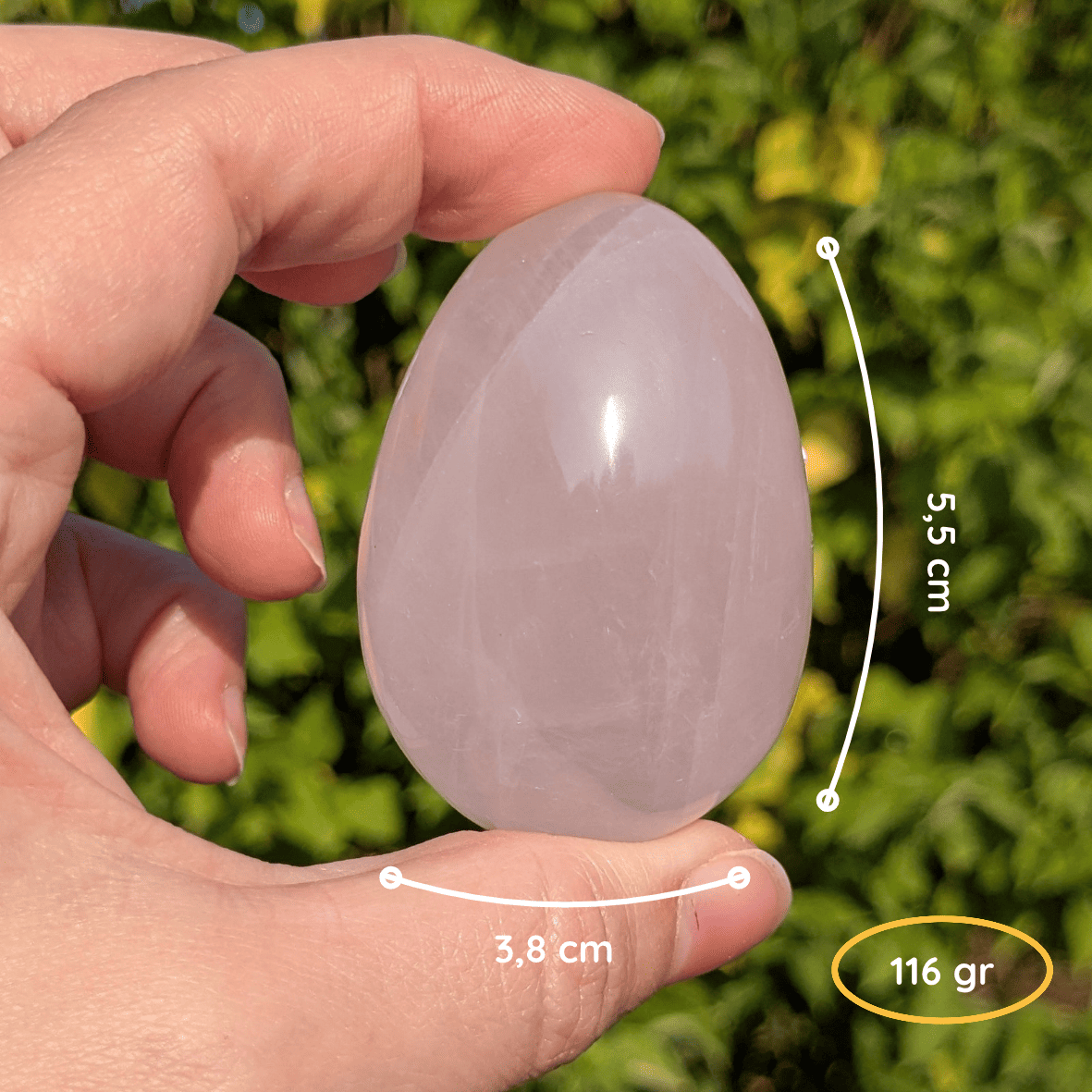 Oeuf Quartz Rose