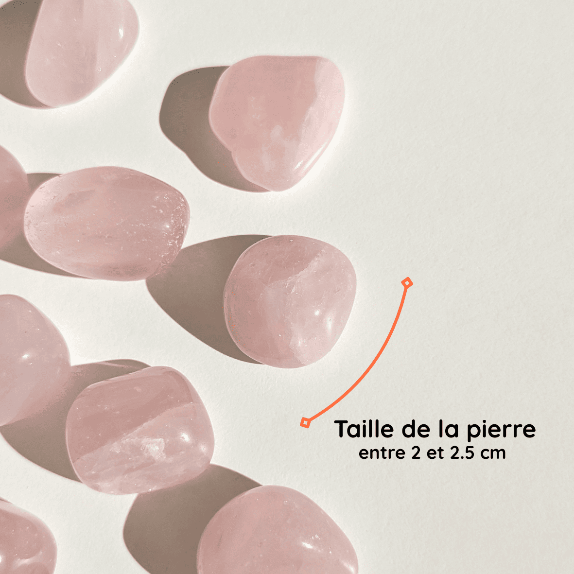 pierre de poche quartz rose