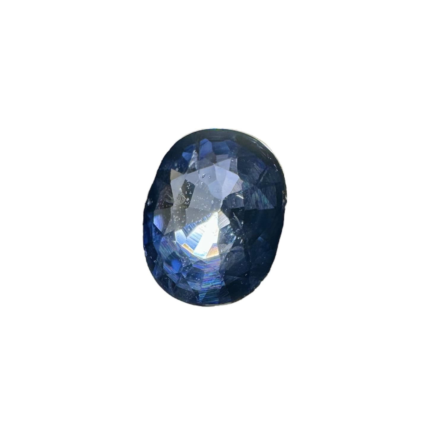 Coussin en saphir bleu naturel de 14,00 ct du Sri Lanka taillé pierre