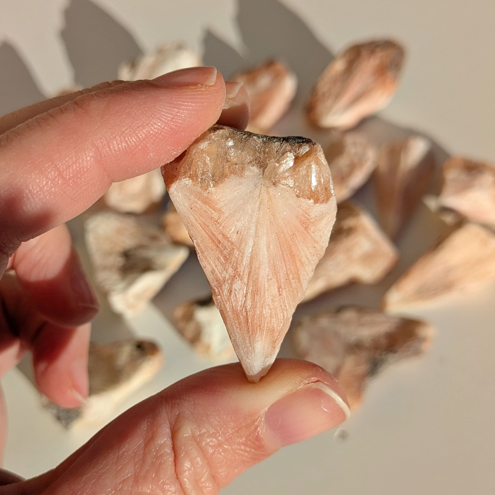 scolecite pierre brute naturelle