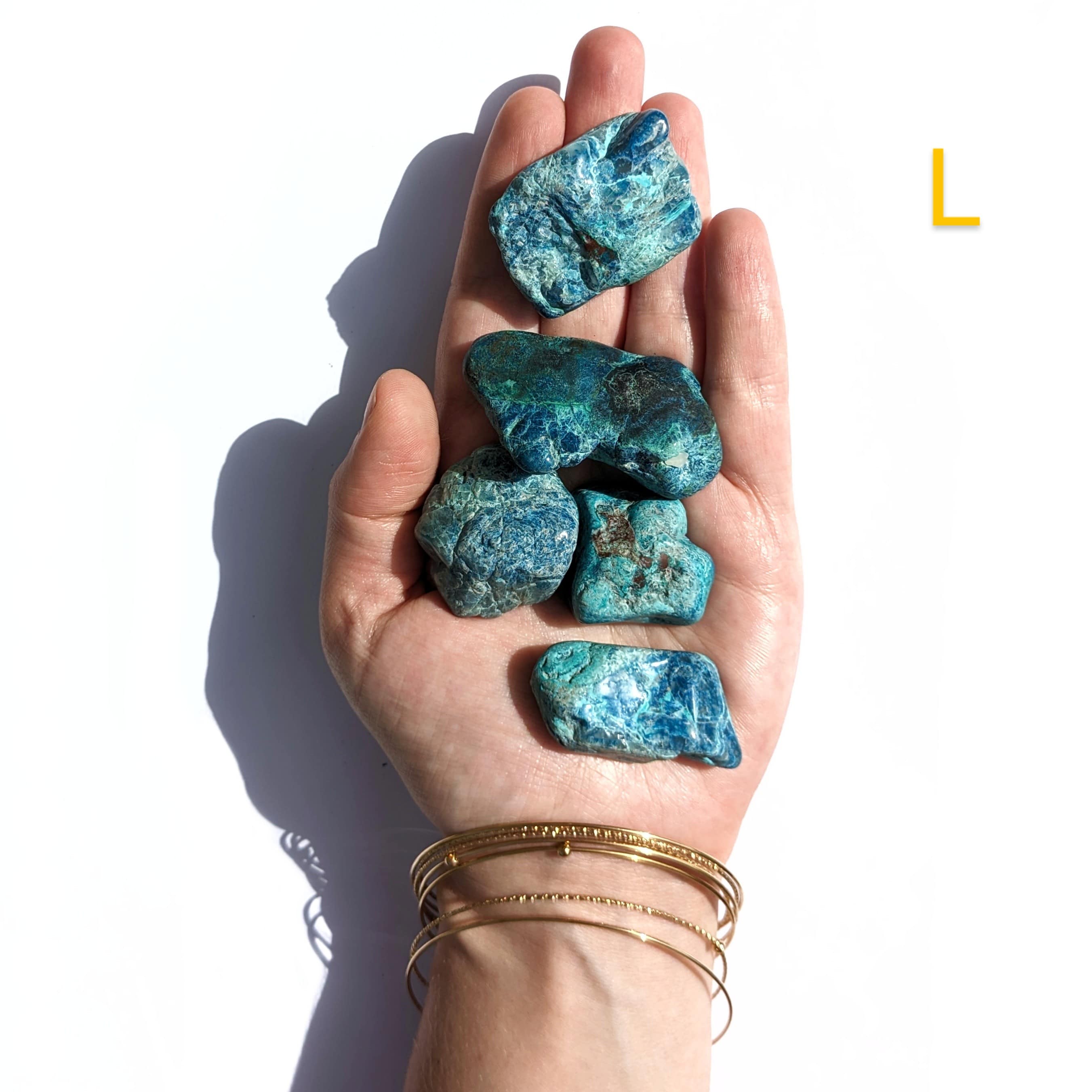 Pierre Roulée Shattuckite – Communication et Intuition