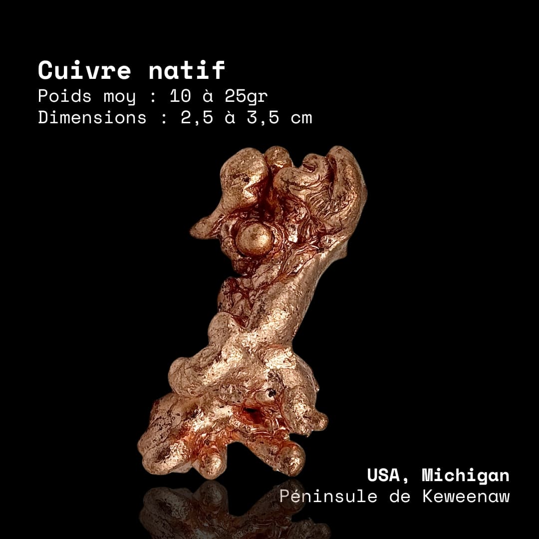 Cuivre Natif Sculptural (Michigan, USA)