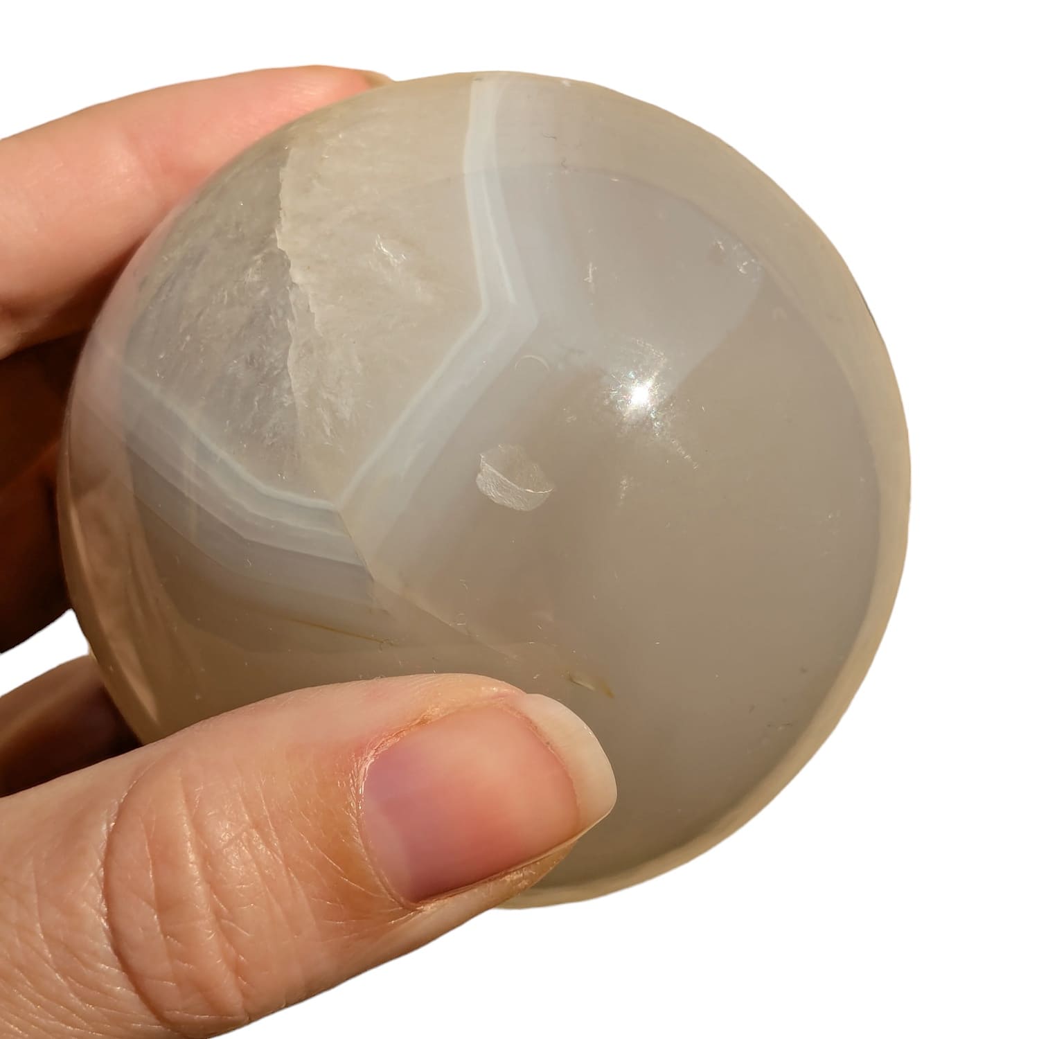 agate naturelle en sphere