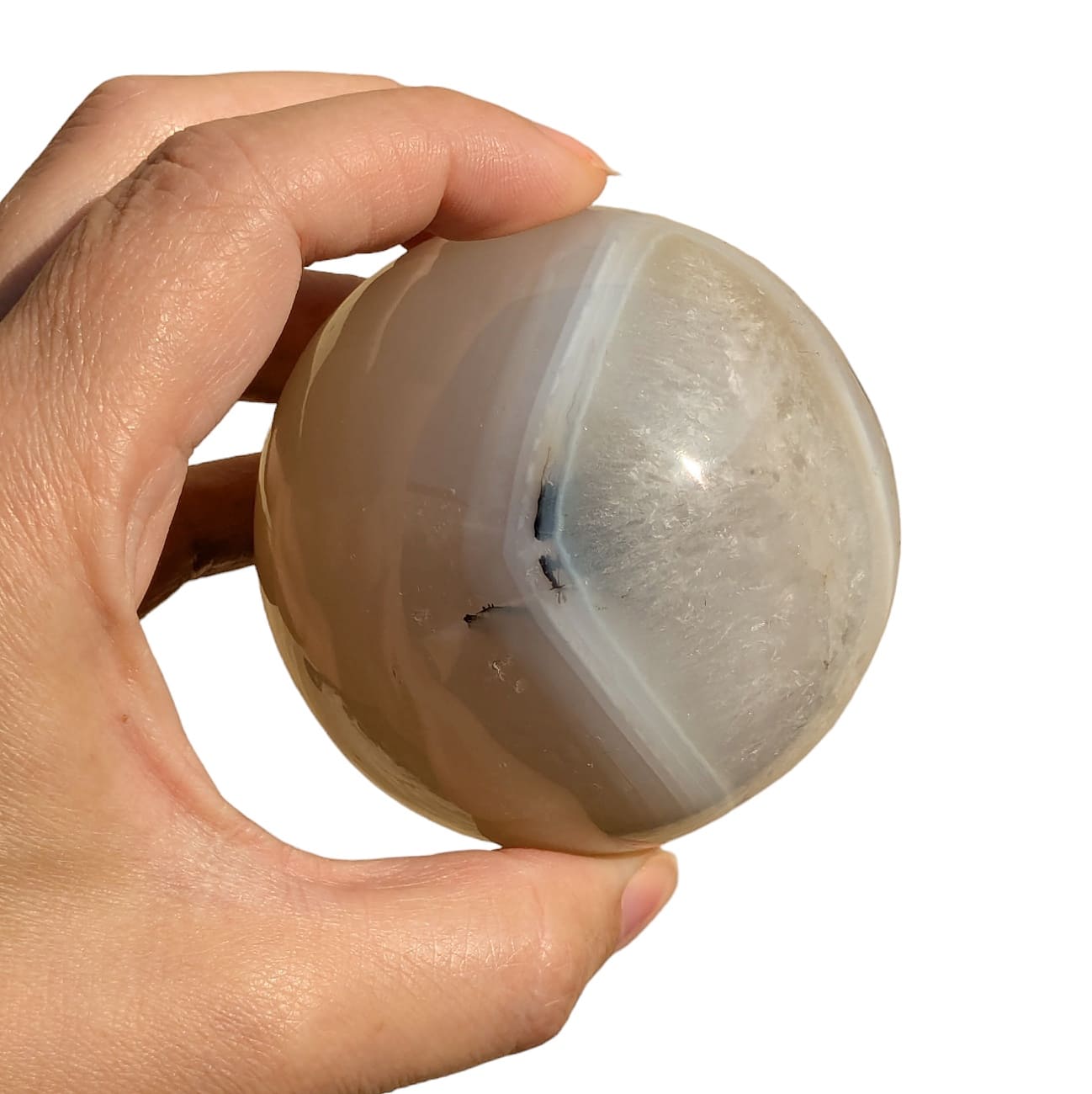 sphere agate naturelle