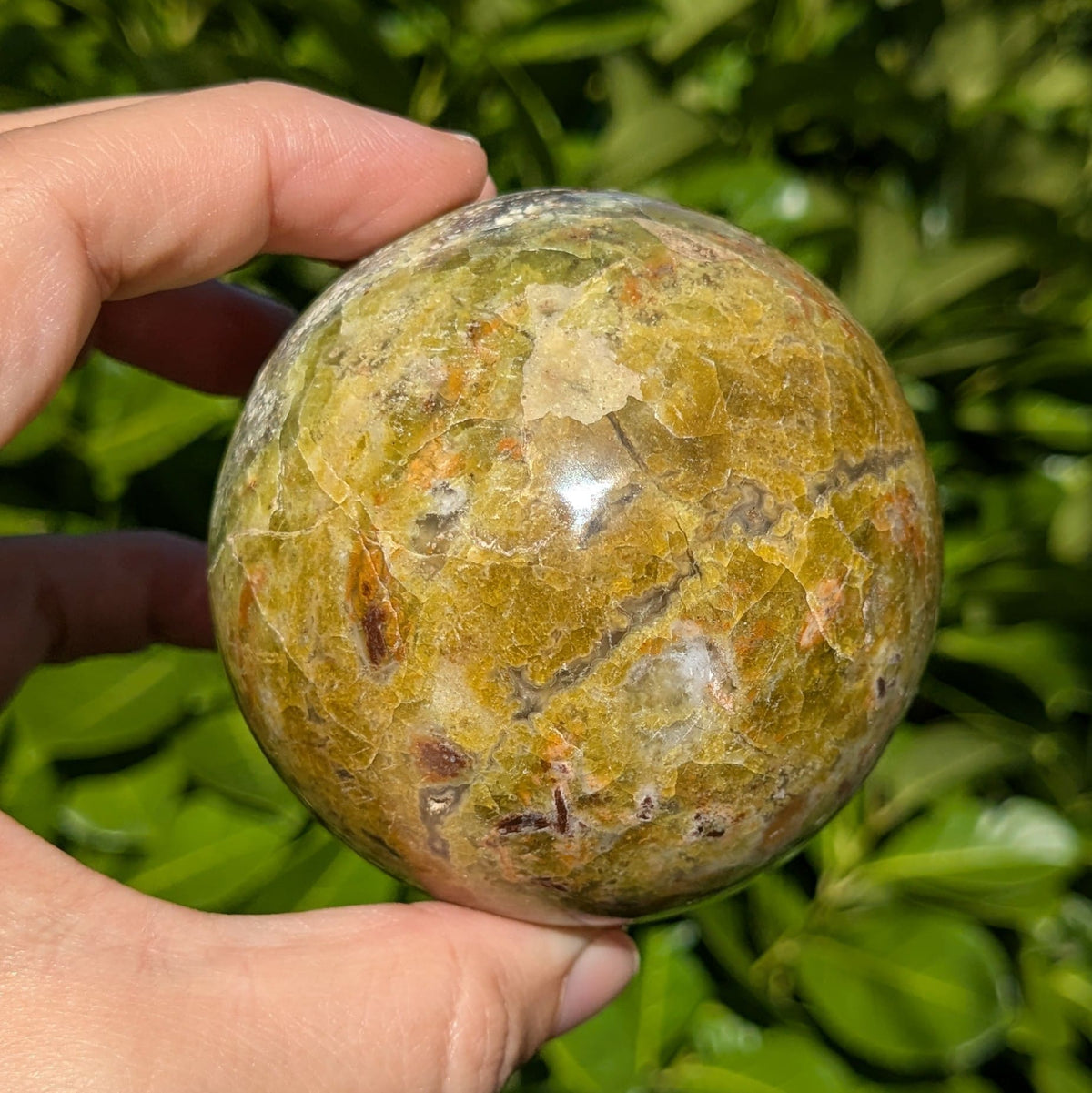 Sphère opale verte