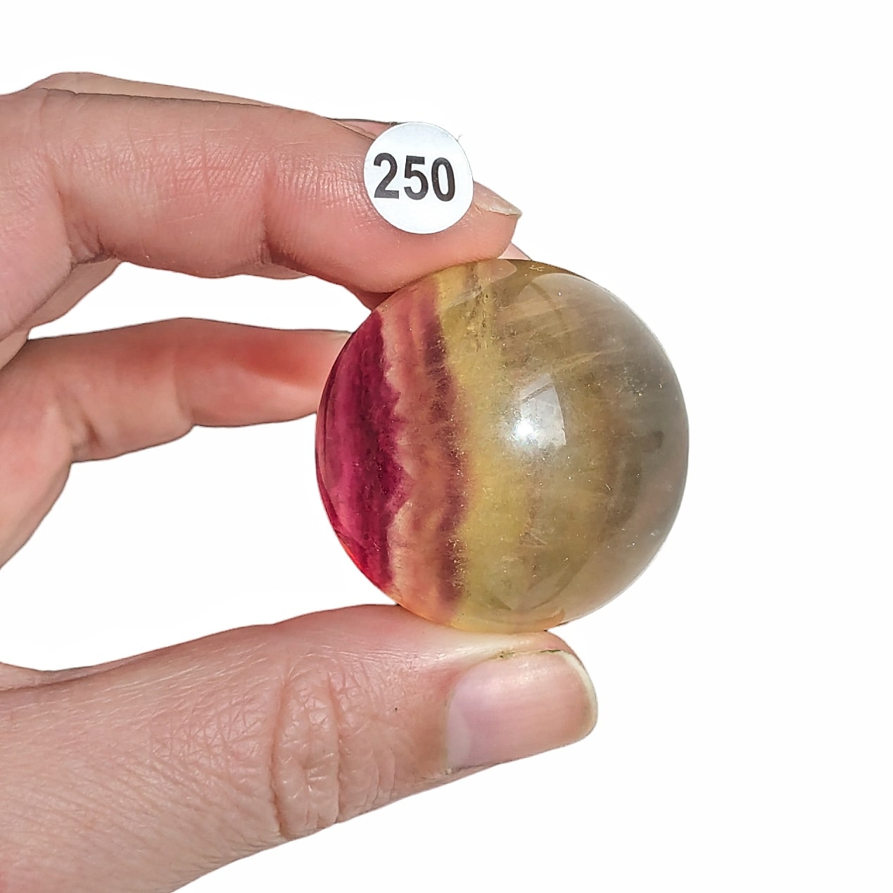 fluorite naturelle en sphère