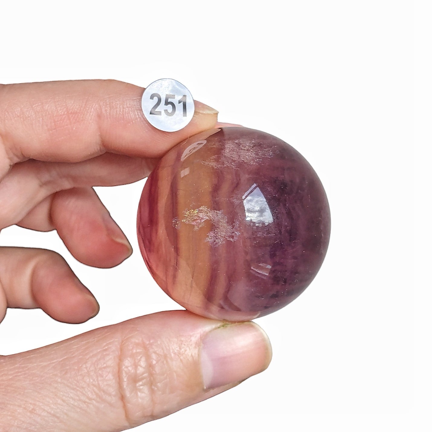 sphere fluorite naturelle