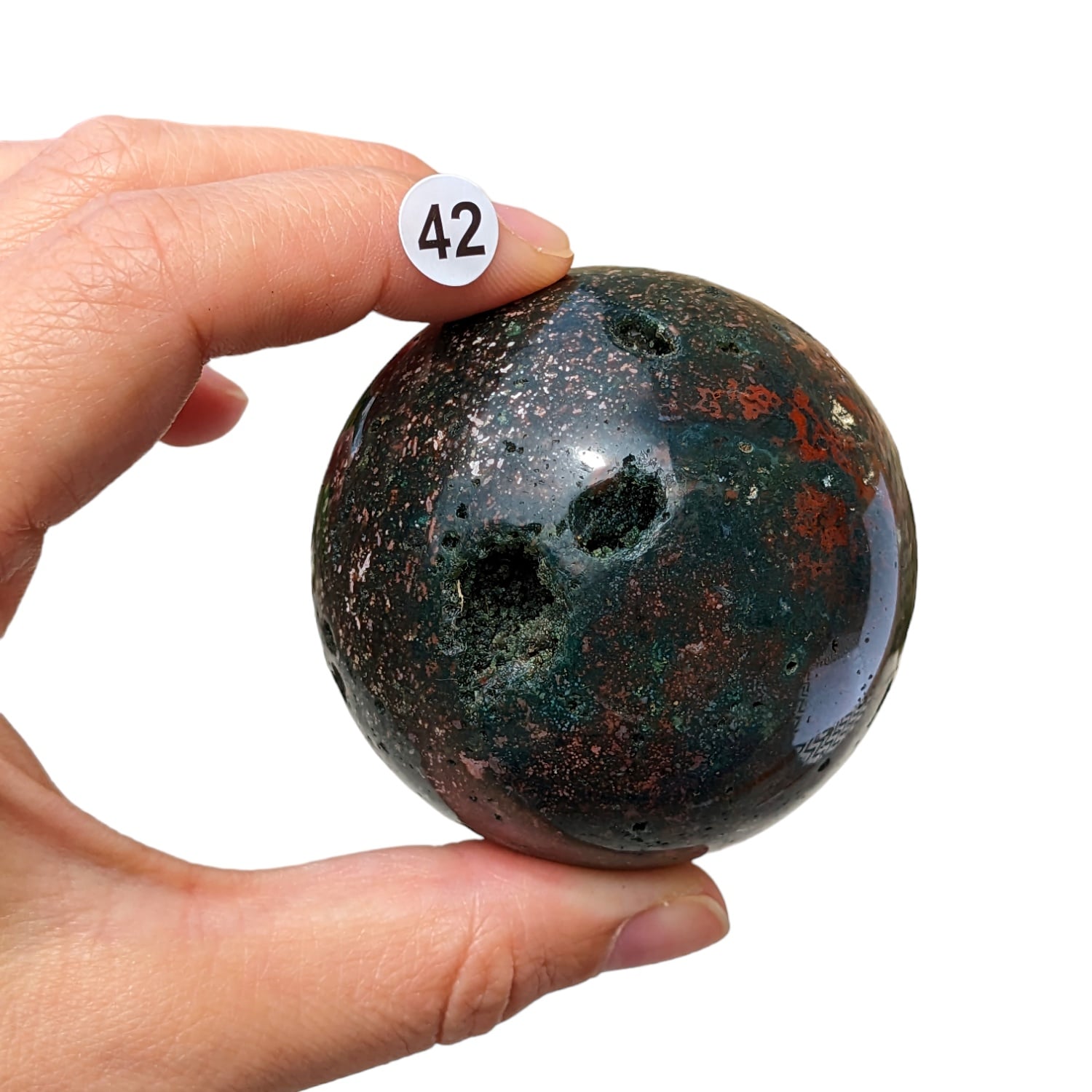 sphere en jaspe orbiculaire