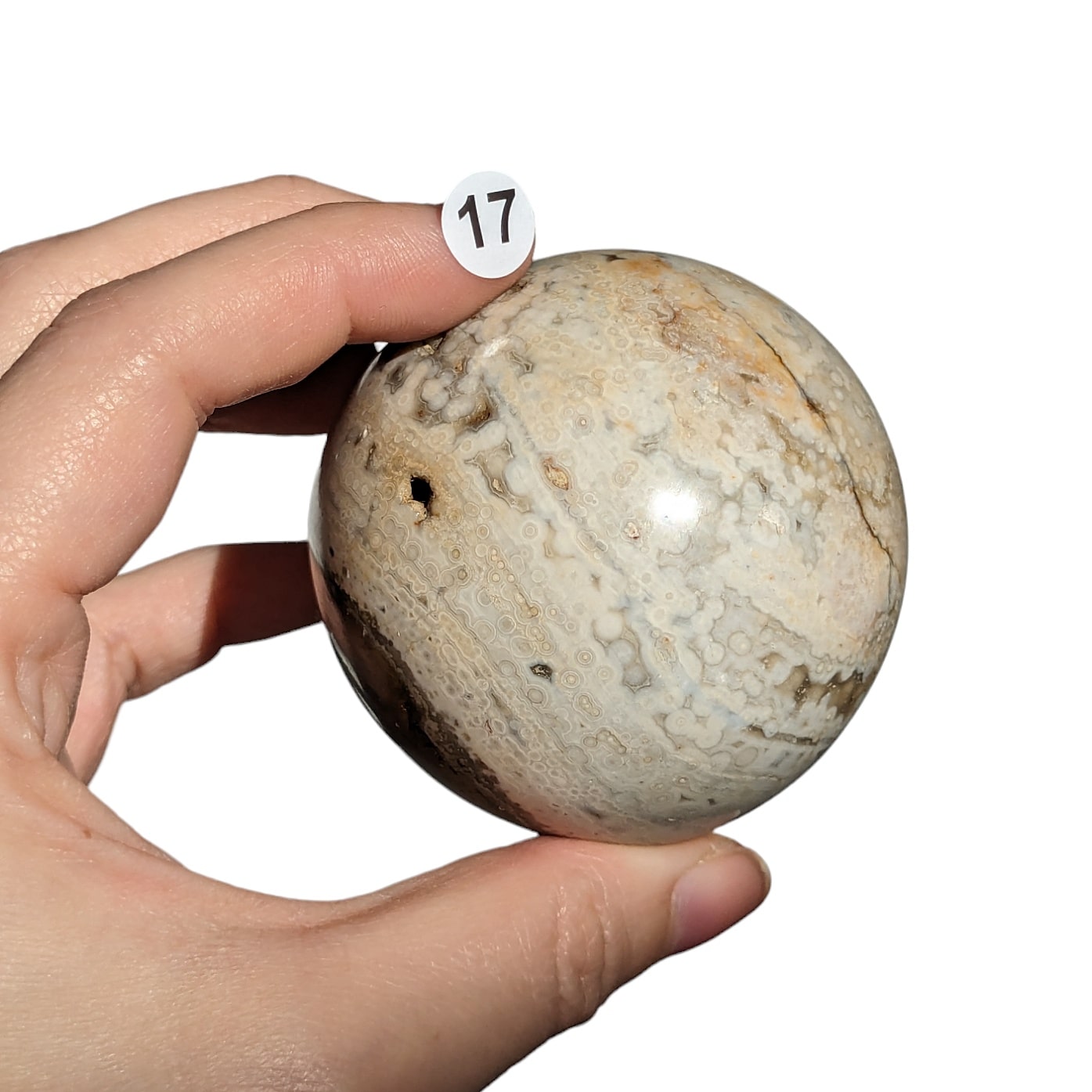 Sphère Jaspe orbiculaire N°17