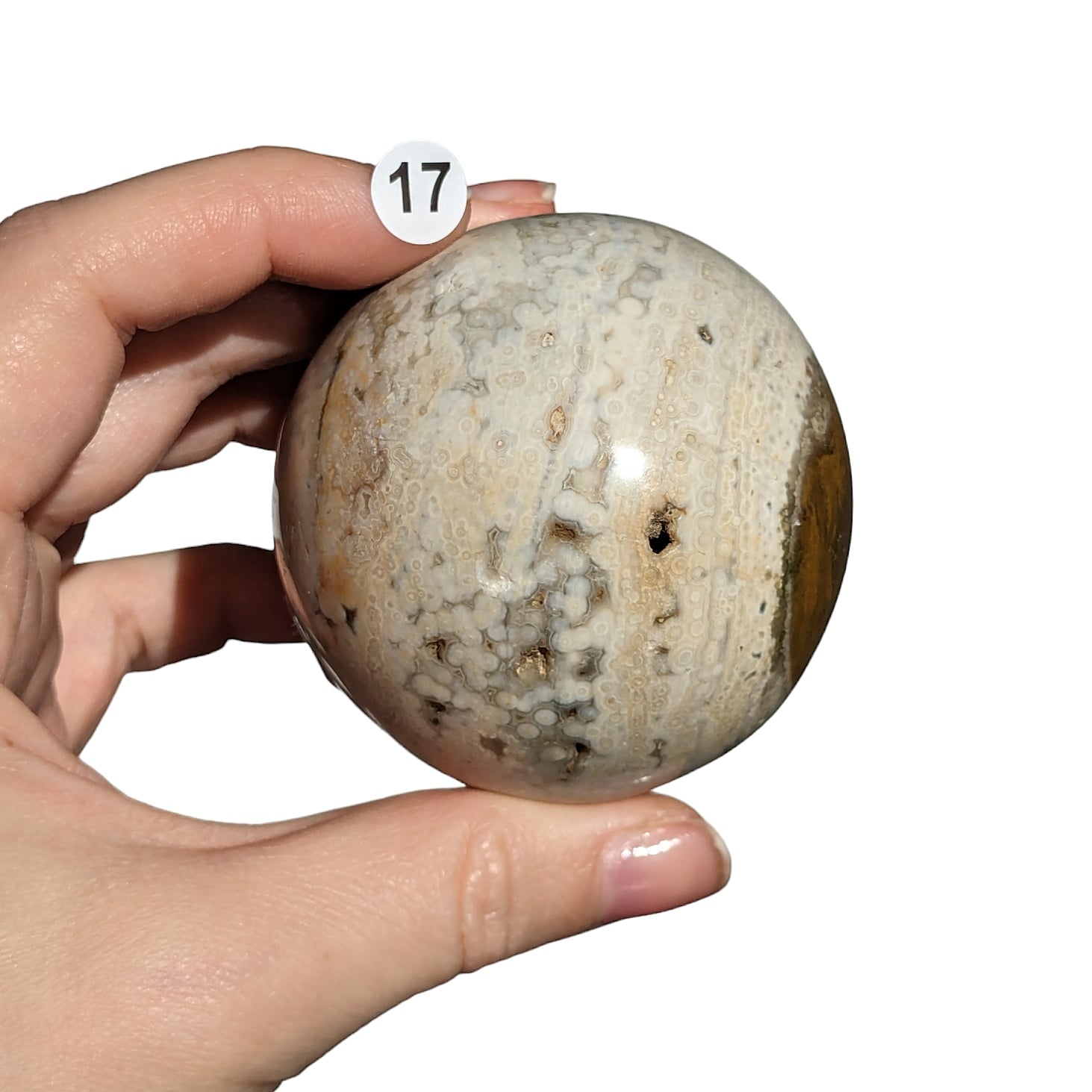 Sphère Jaspe orbiculaire N°17