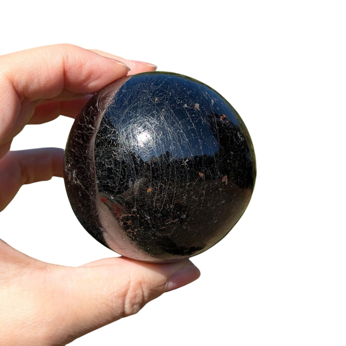 Sphère tourmaline noire