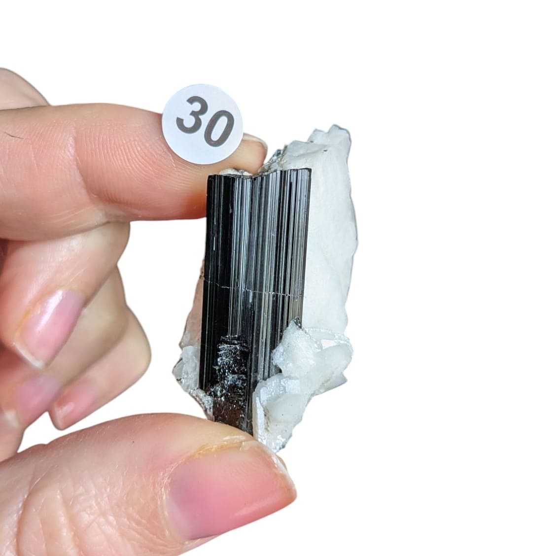 tourmaline sur albite pierre naturelle