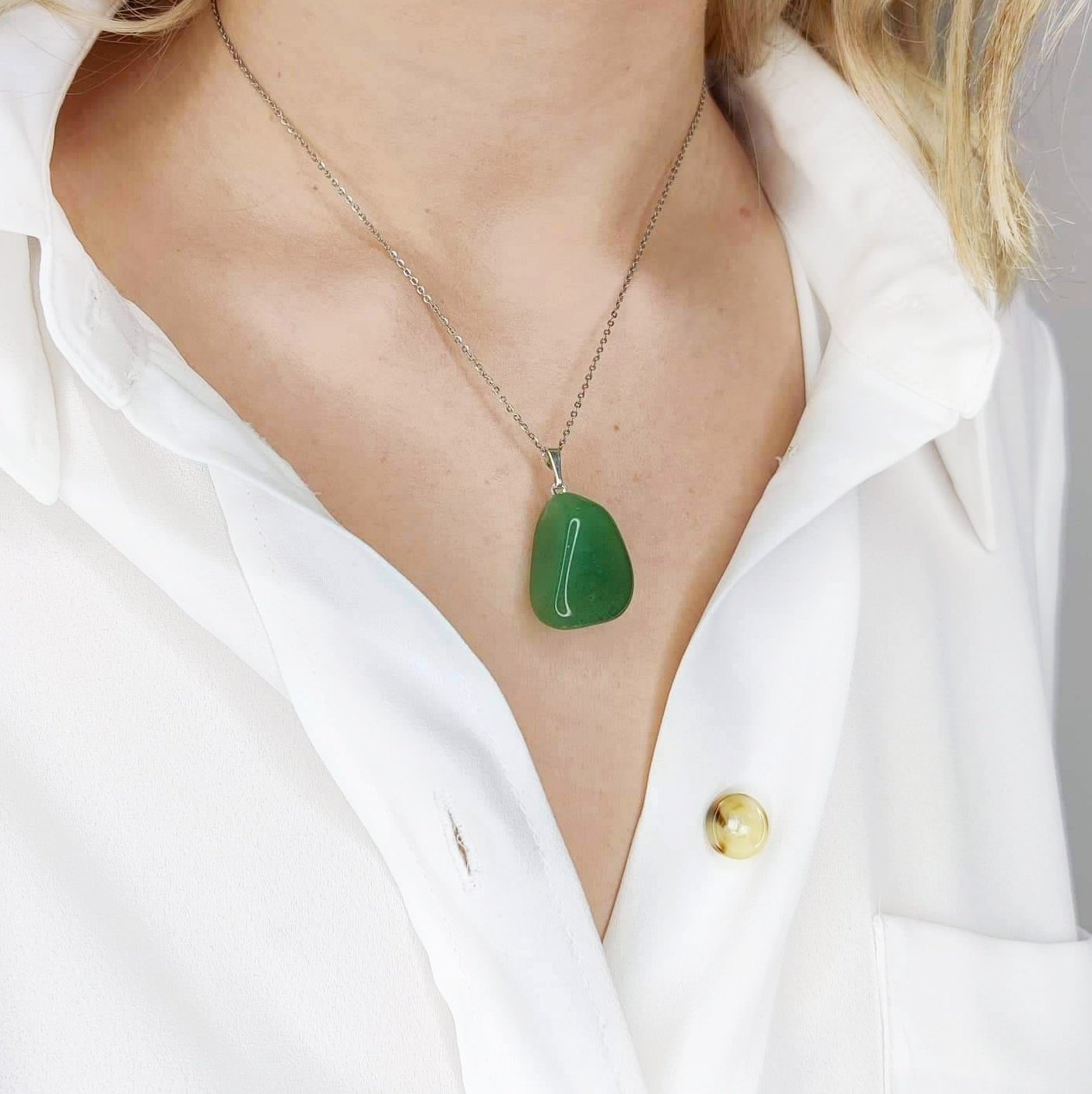 collier femme pierre aventurine
