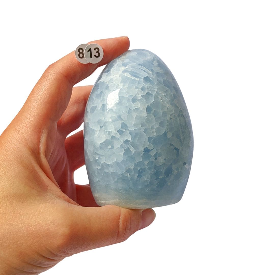 BELLE FORME LIBRE CALCITE BLEUE