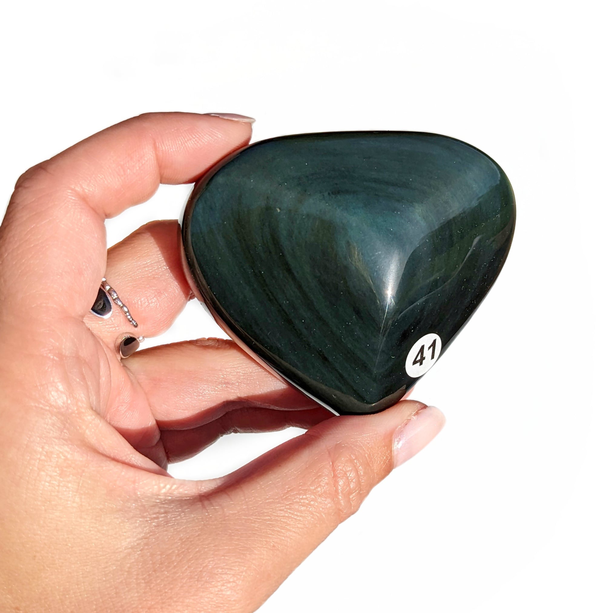 Cœur Obsidienne Œil Céleste – Protection et Introspection