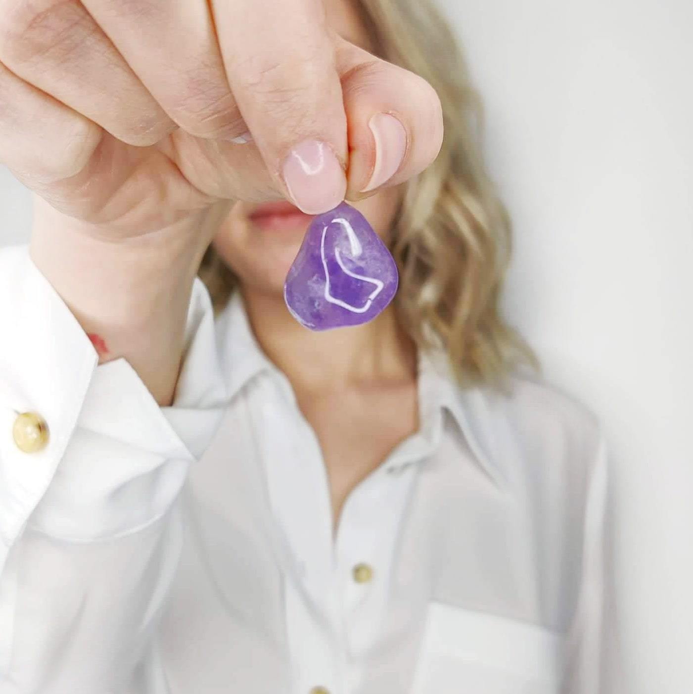 collier pierre amethyste