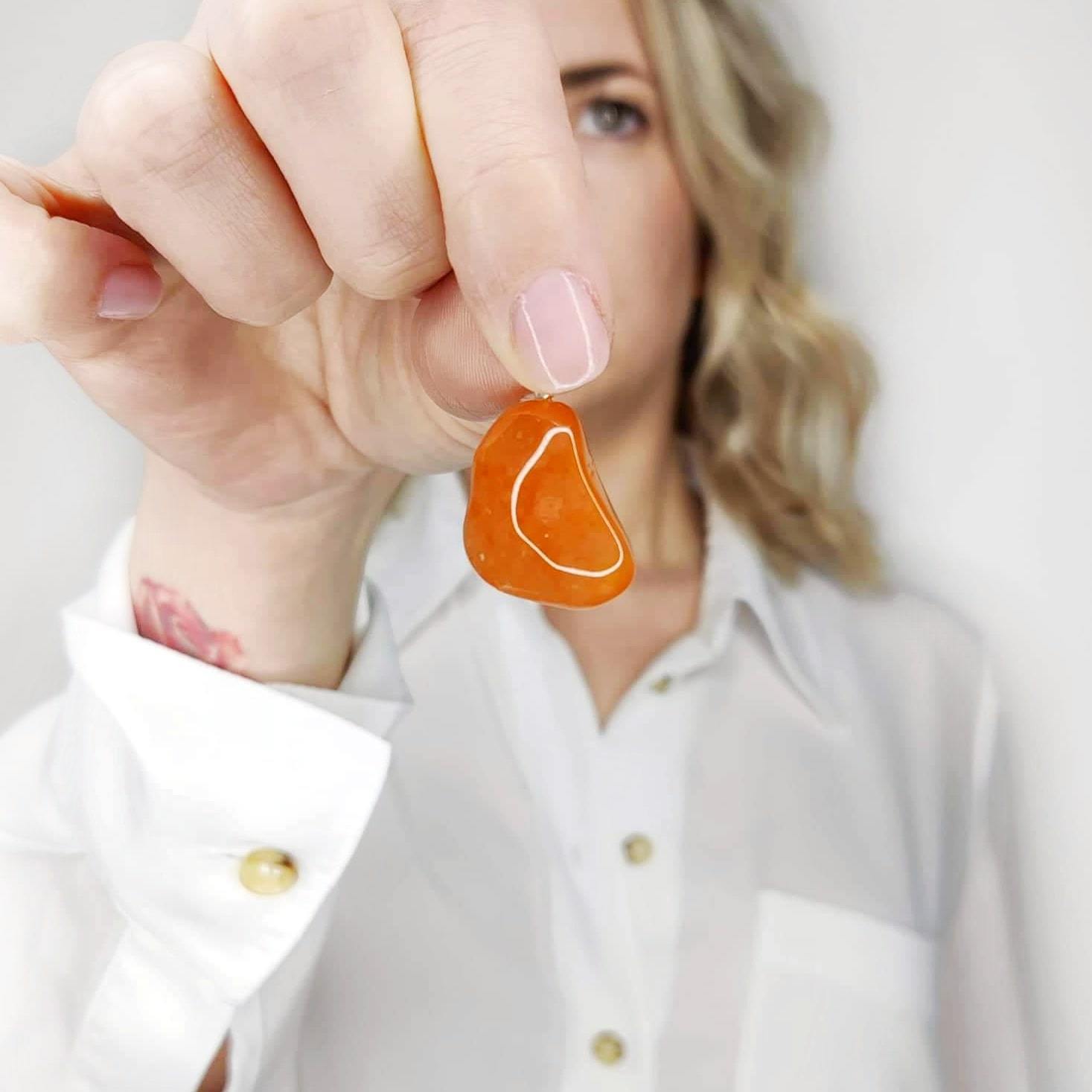 collier pierre cornaline