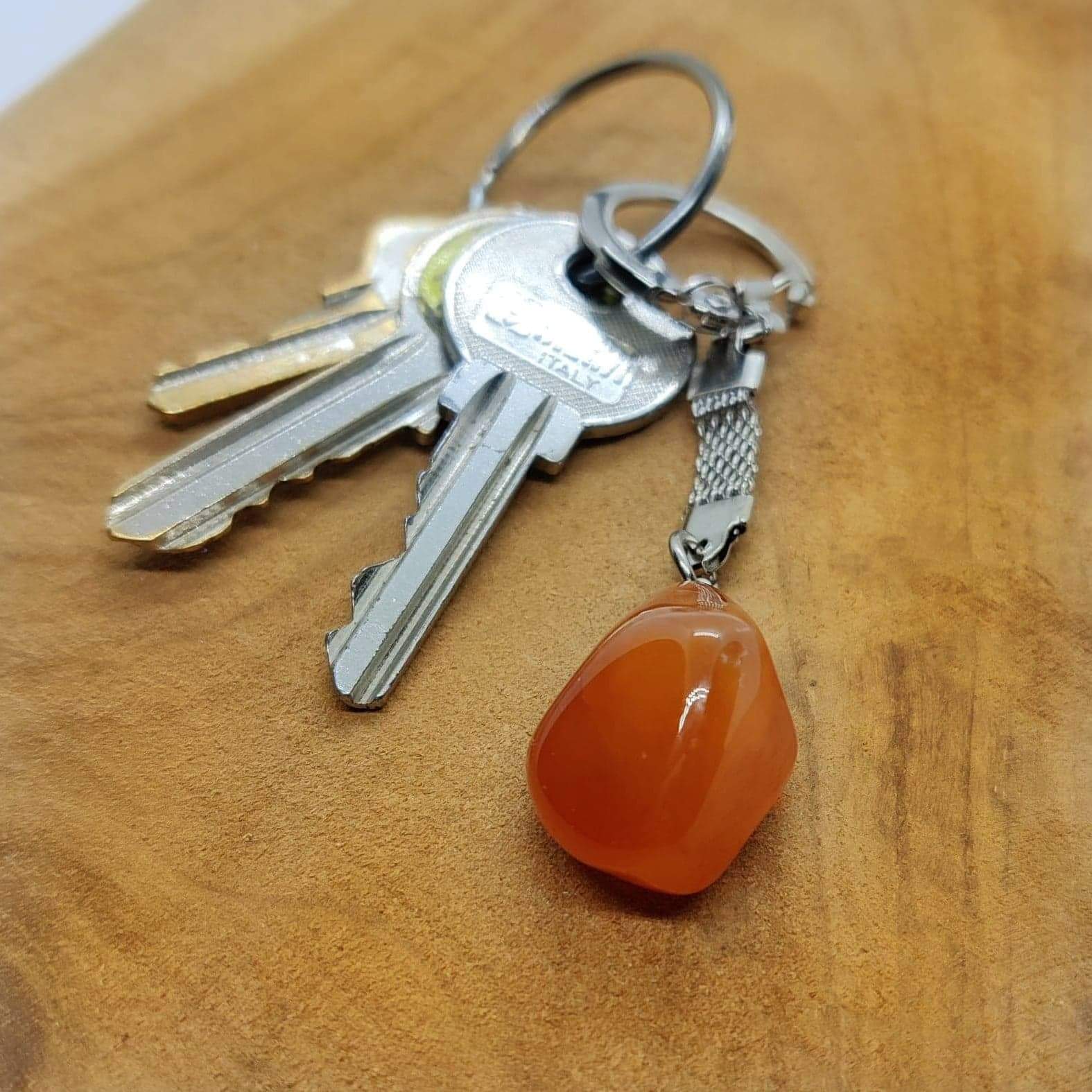 porte clé cornaline