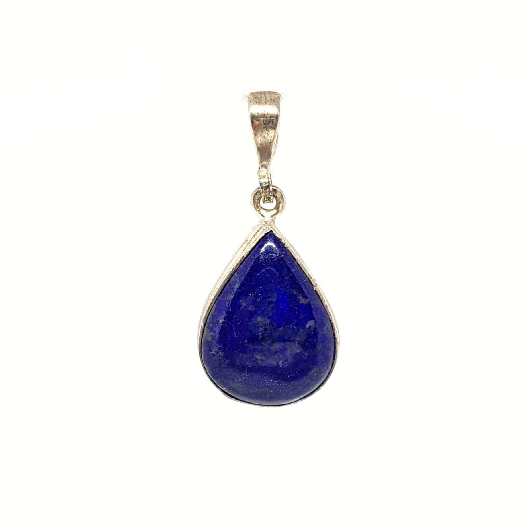 pendentif en pierre de lapis lazuli et argent