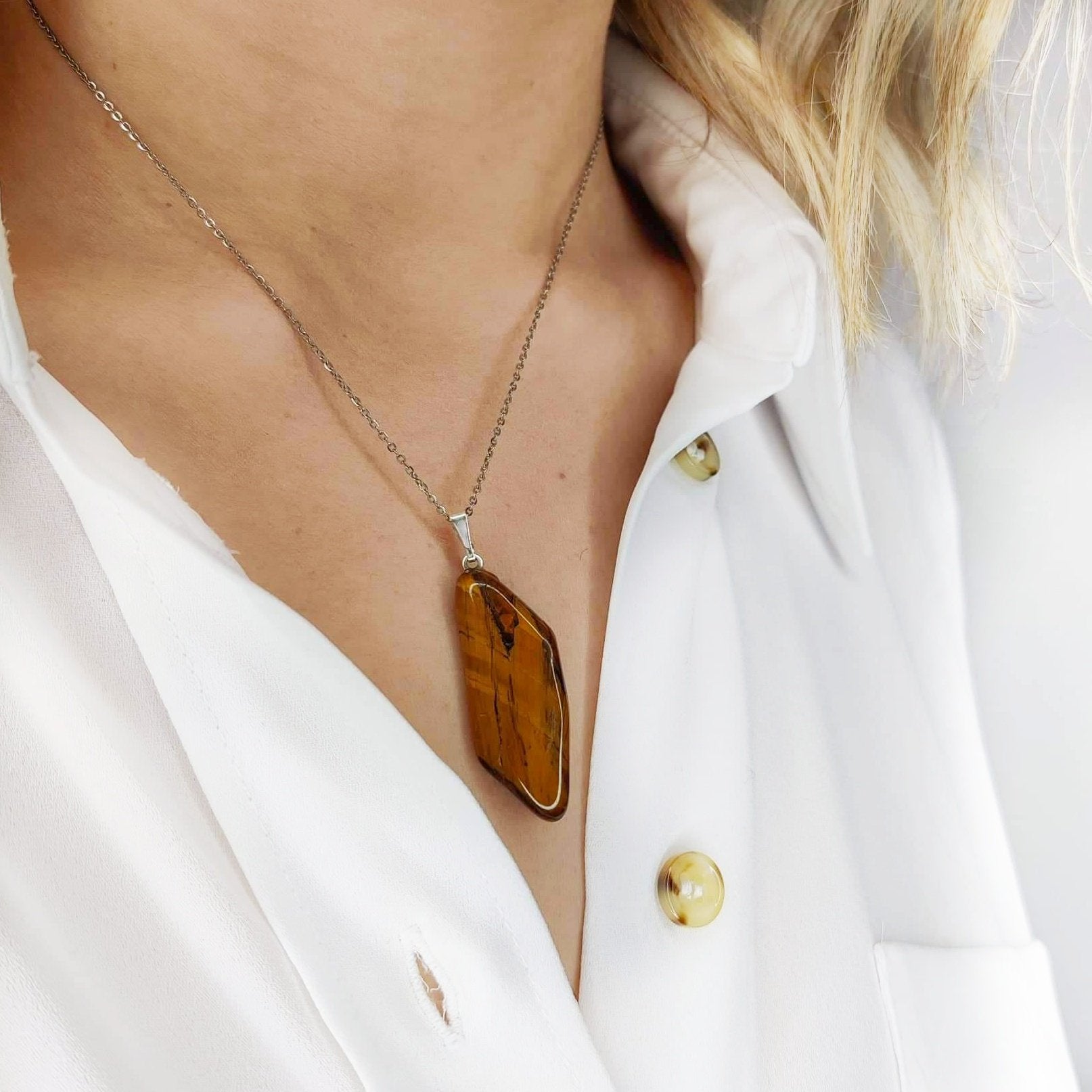 collier oeil de tigre