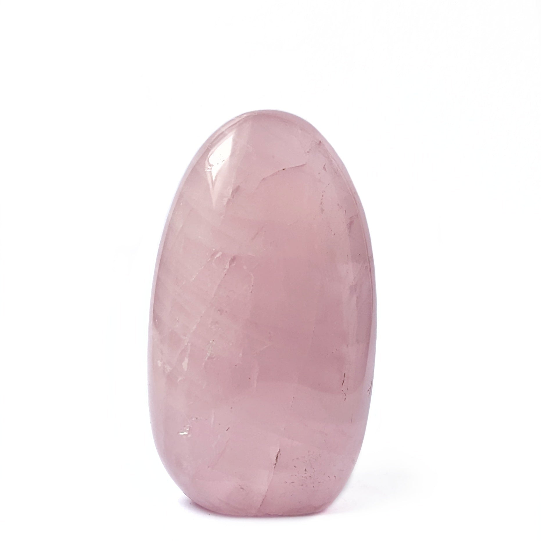 PETITE FORME LIBRE EN PIERRE QUARTZ ROSE