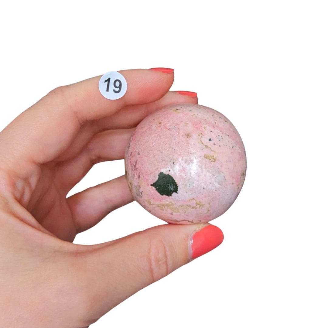 Sphere rhodonite