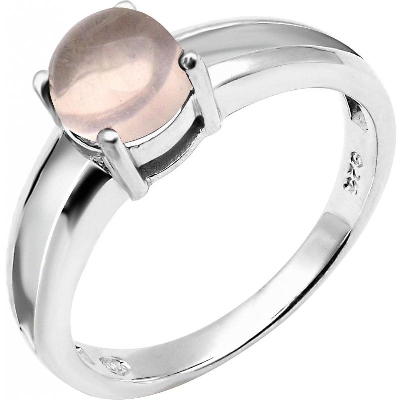 bague ronde Quartz rose