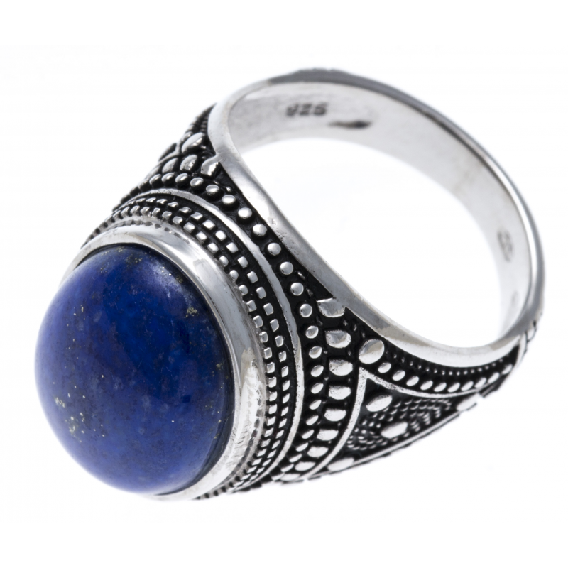 Bague Homme Argent & lapis lazuli