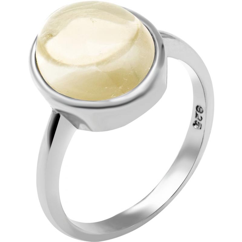 Bague argent citrine online naturelle