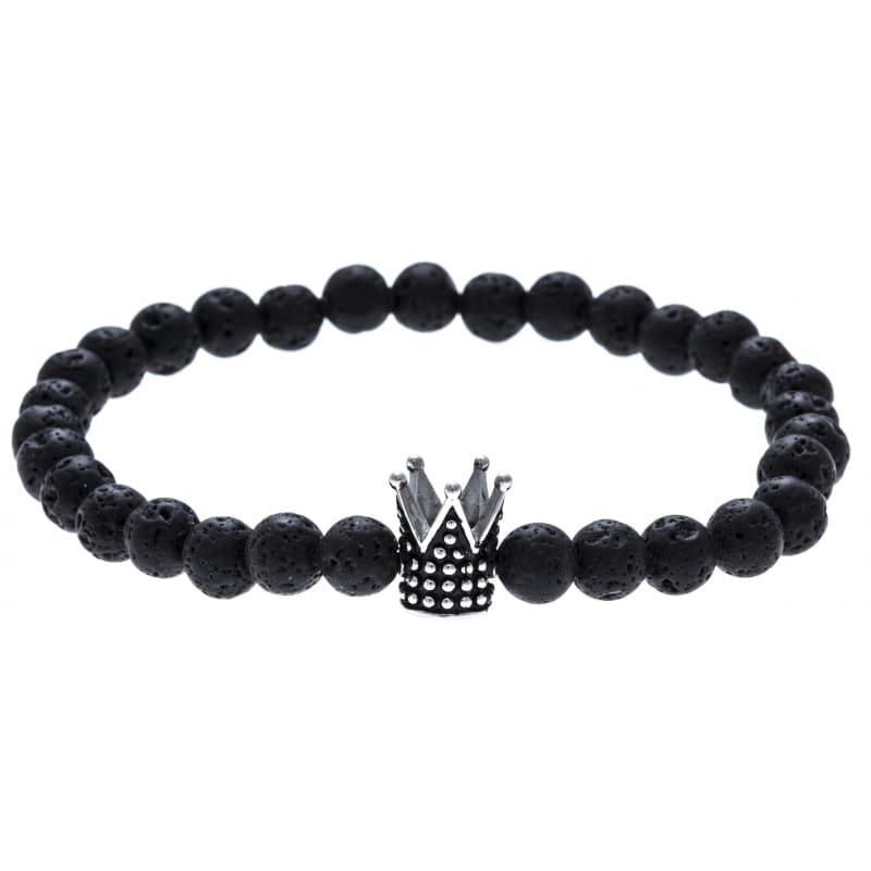 Bracelet homme en pierre de lave