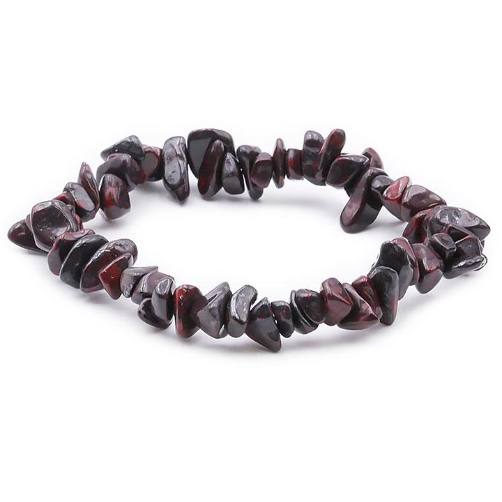 Bracelet pierre oeil de fer style baroque provenance Afrique du sud