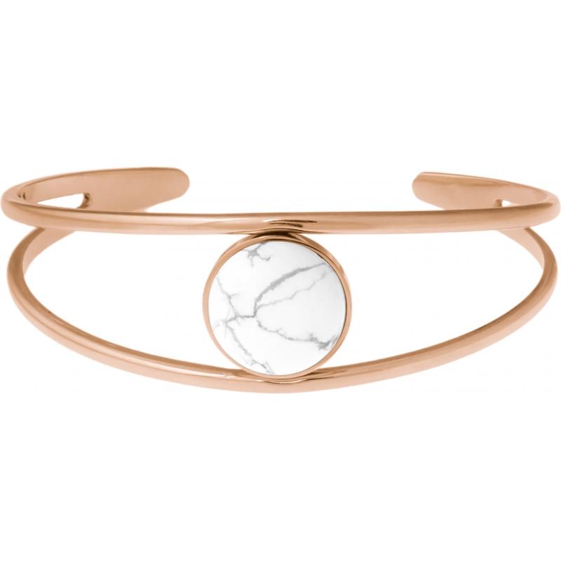 Bracelet jonc pierre naturelle Howlite