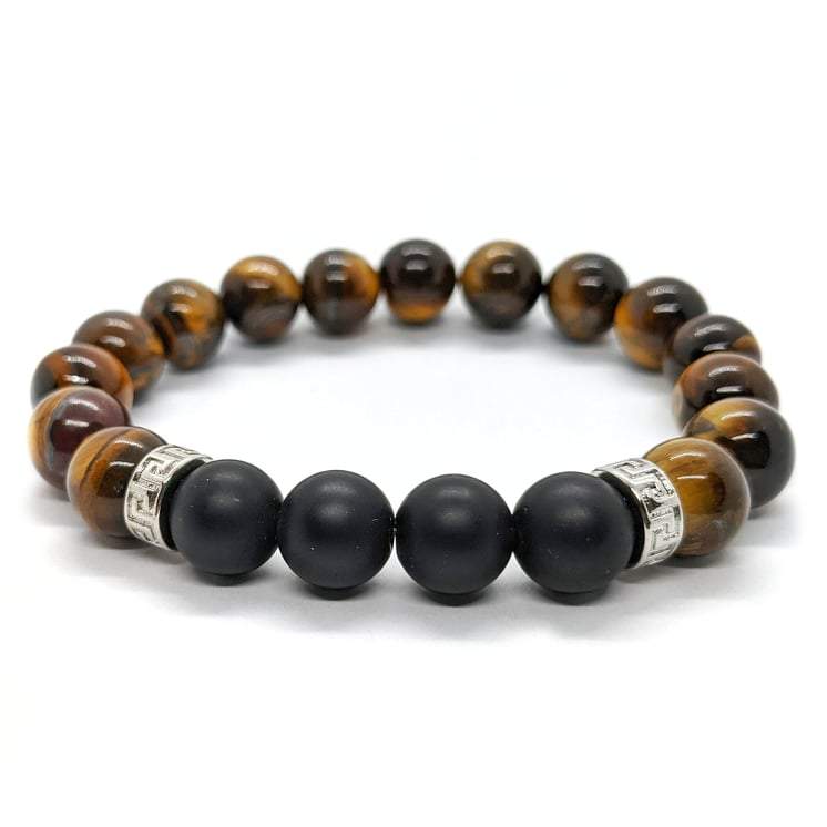 Bracelet homme pierre oeil de tigre