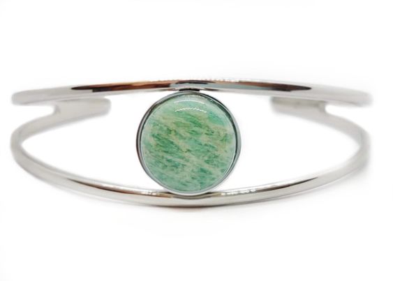 Bracelet Jonc Amazonite naturelle