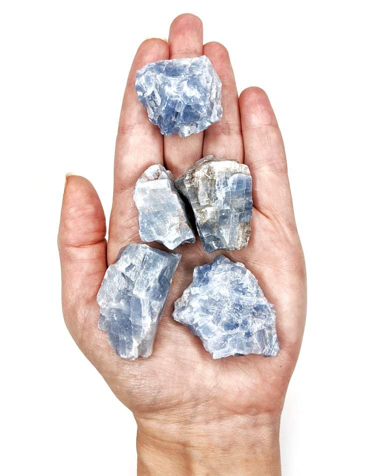 Pierres brutes Calcite bleue