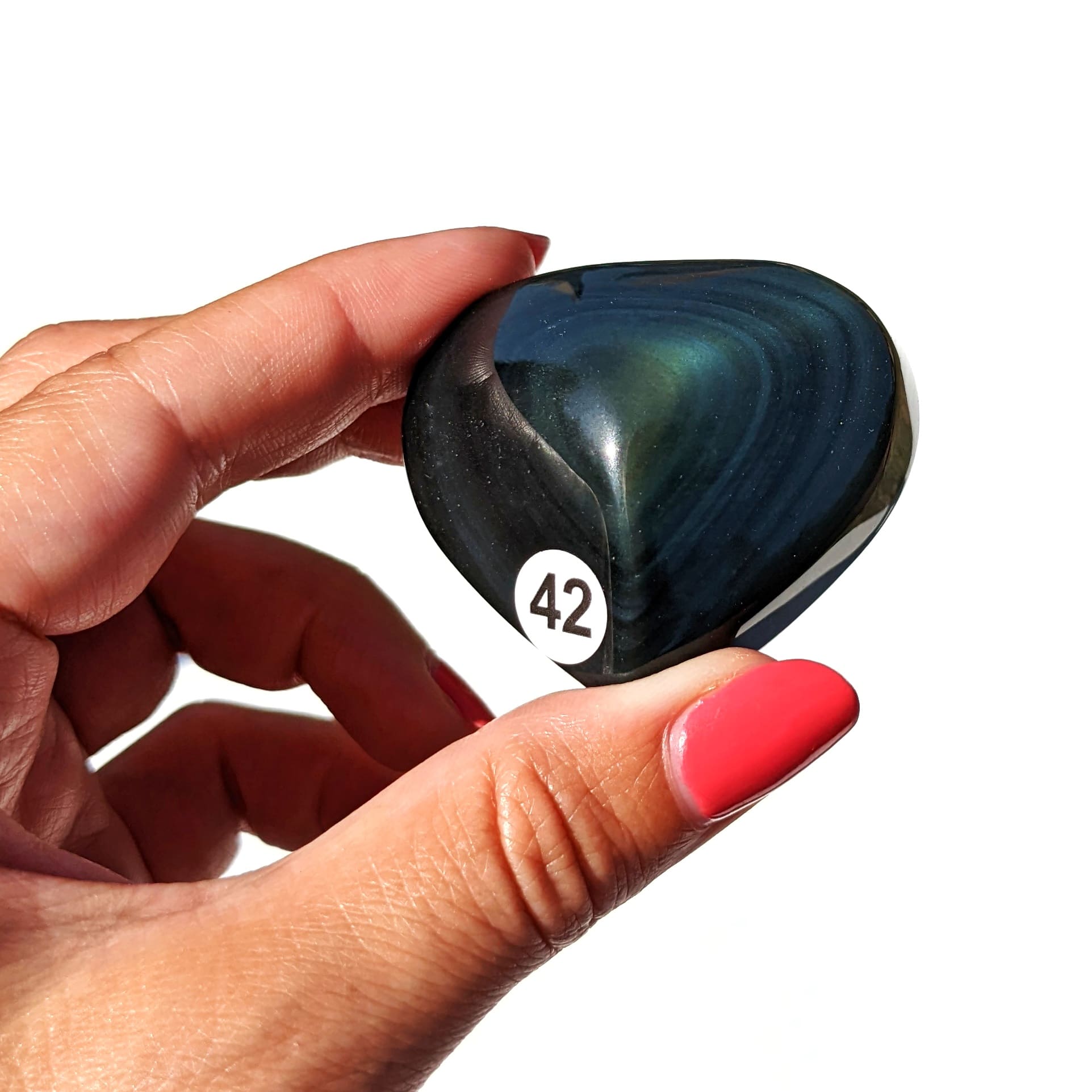 Cœur Obsidienne Œil Céleste – Protection et Introspection