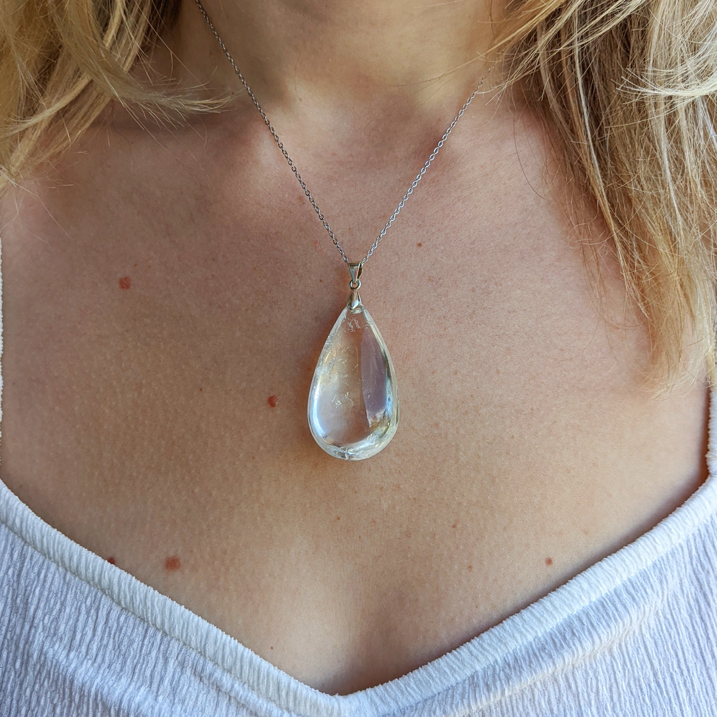 pendentif cristal de roche