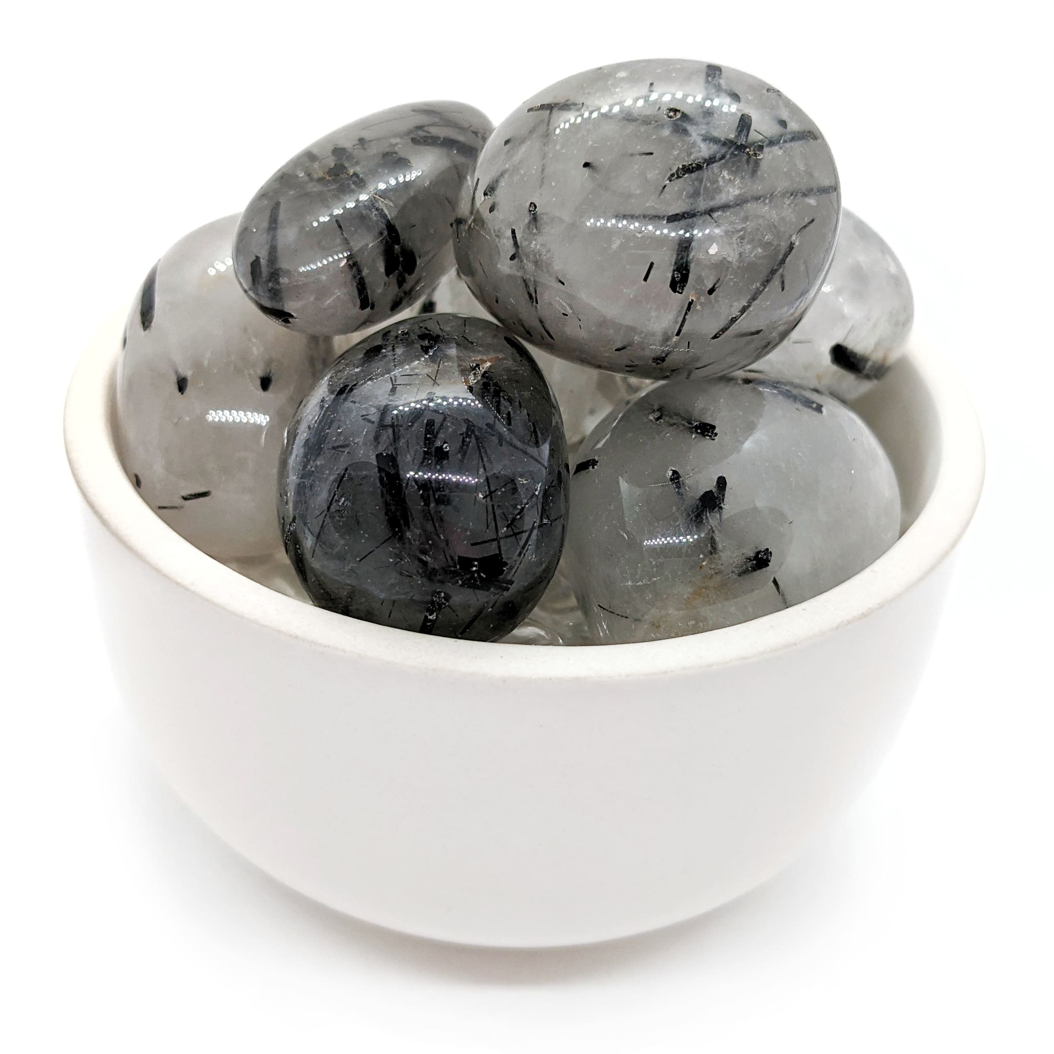 Cristal de roche tourmaline