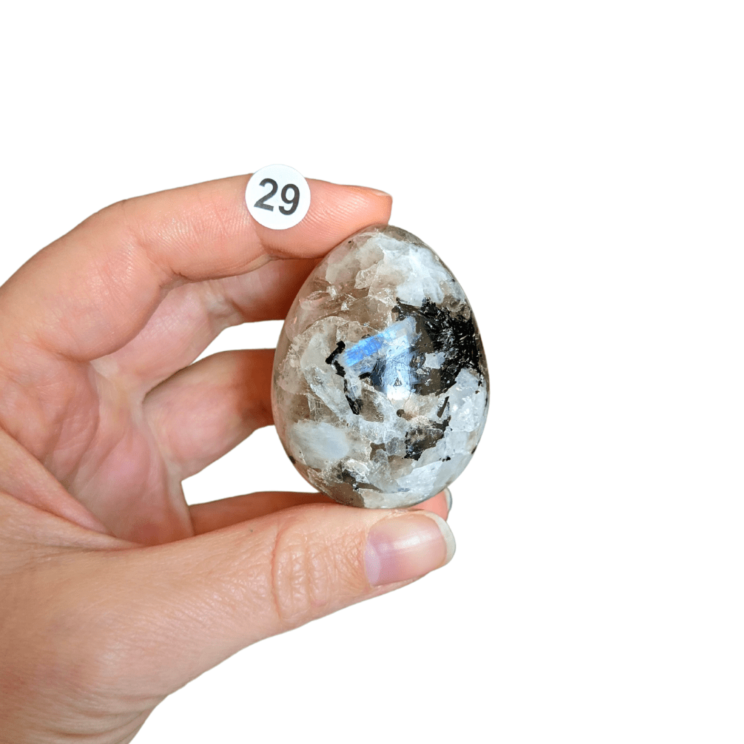 labradorite blanche en oeuf