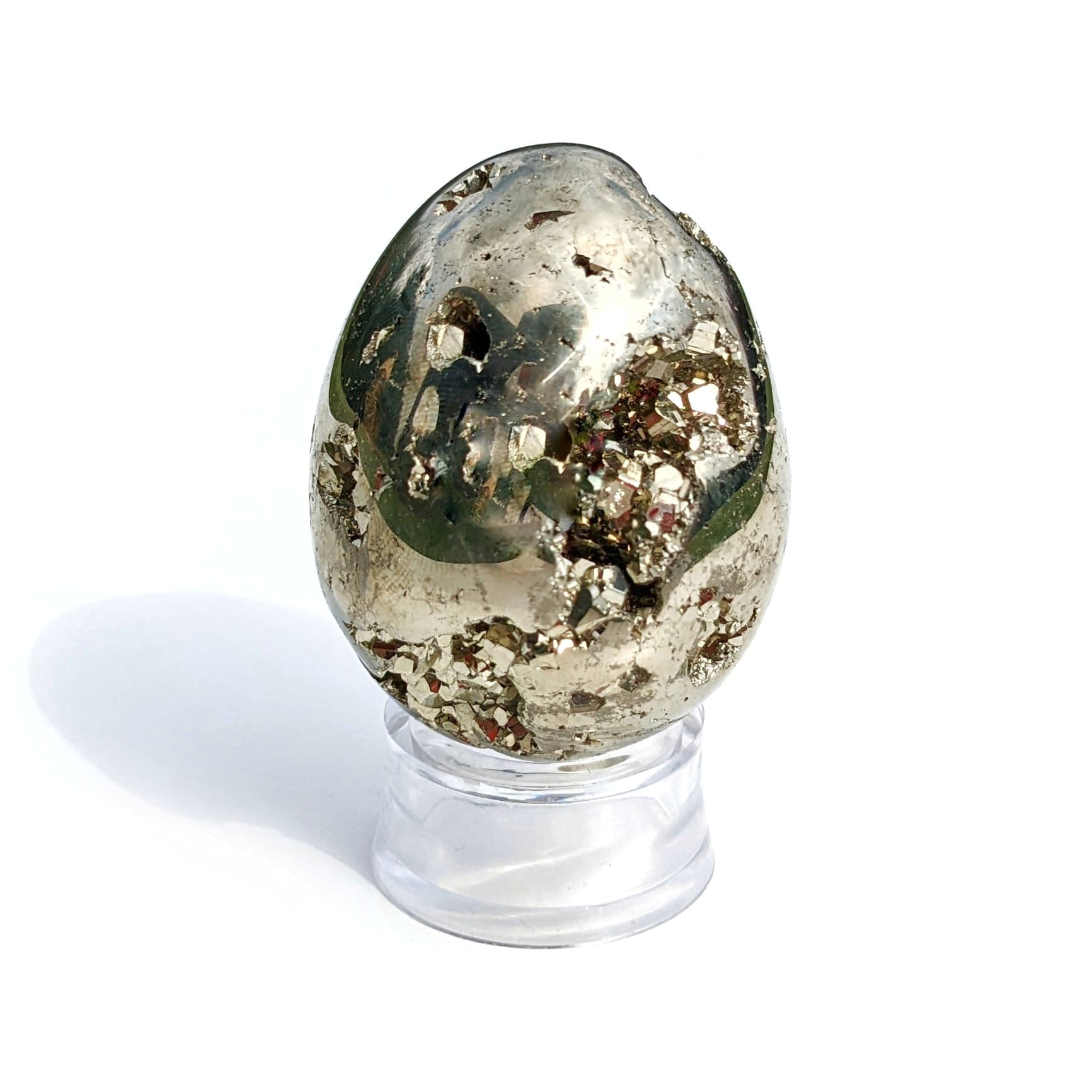 oeuf en pierre pyrite