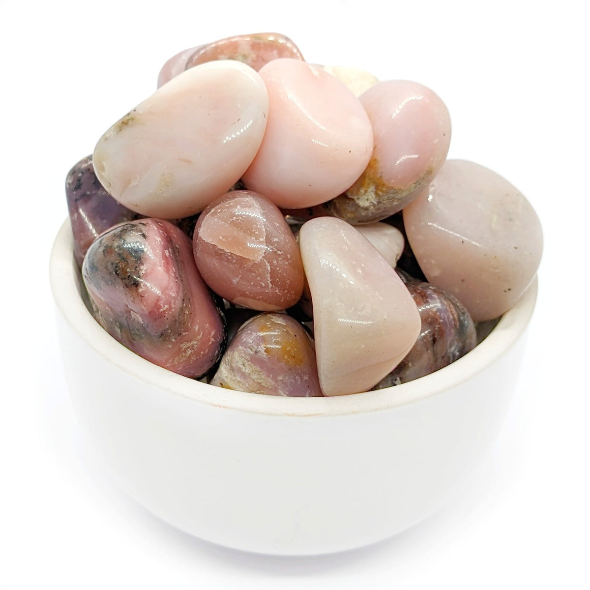 Lot De Pierres Précieuses – Opale Rose Doublet, Cabochon Rond