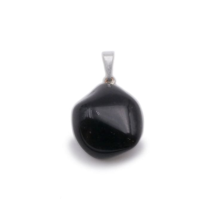 Lithothérapie Collier pierre roulée Obsidienne