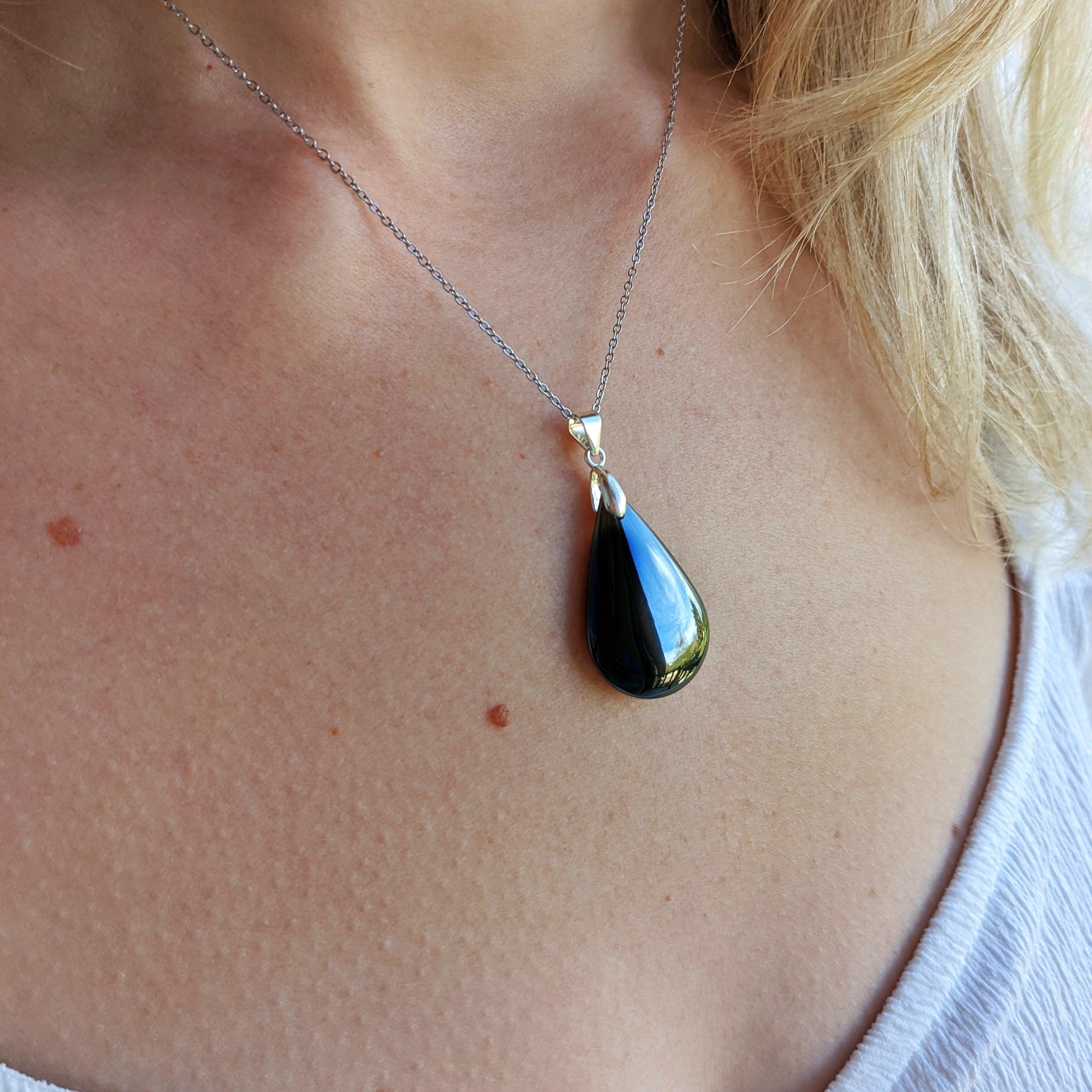 pendentif pierre hématite