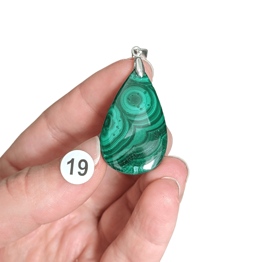pierr emalachite pendentif