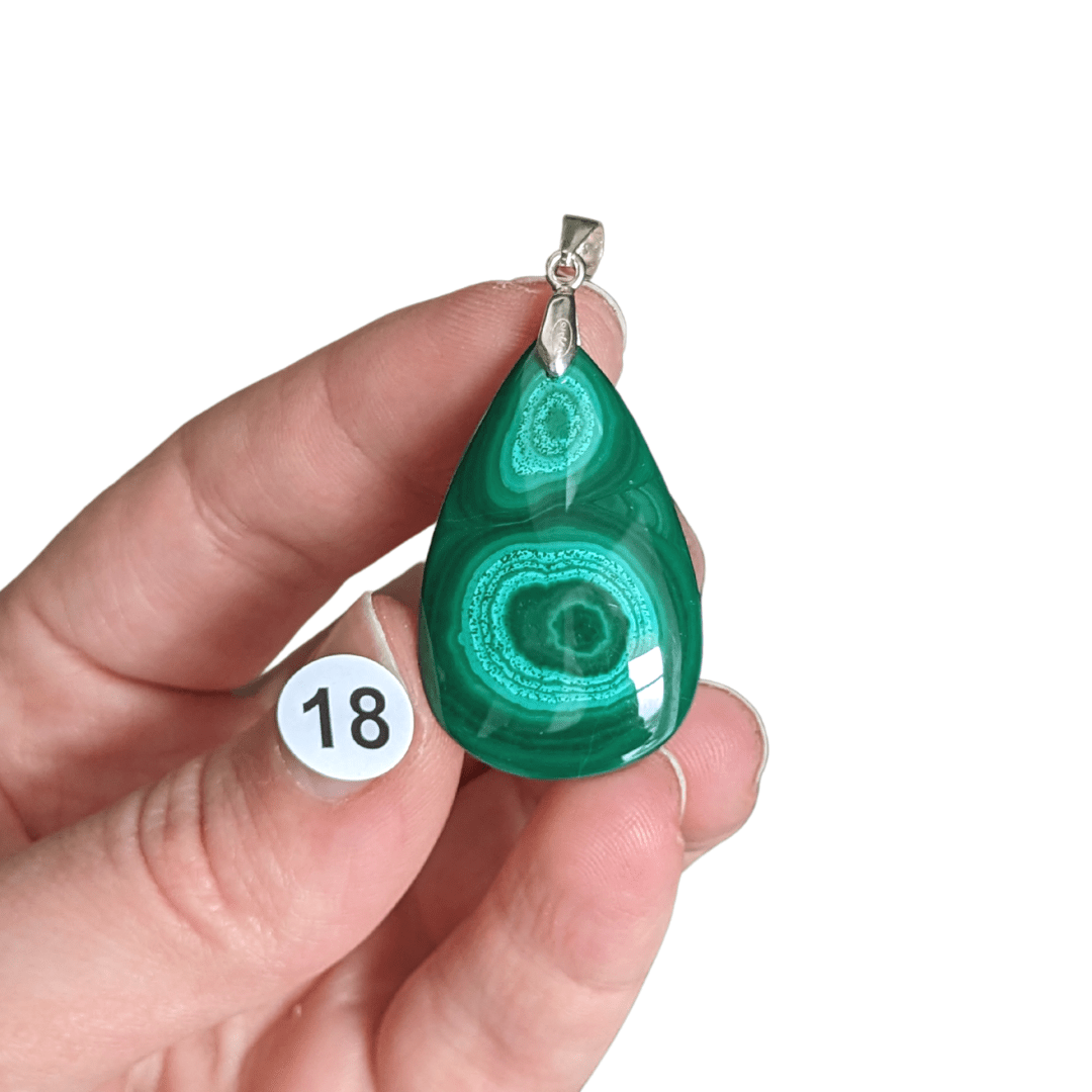 pendentif pierre malachite