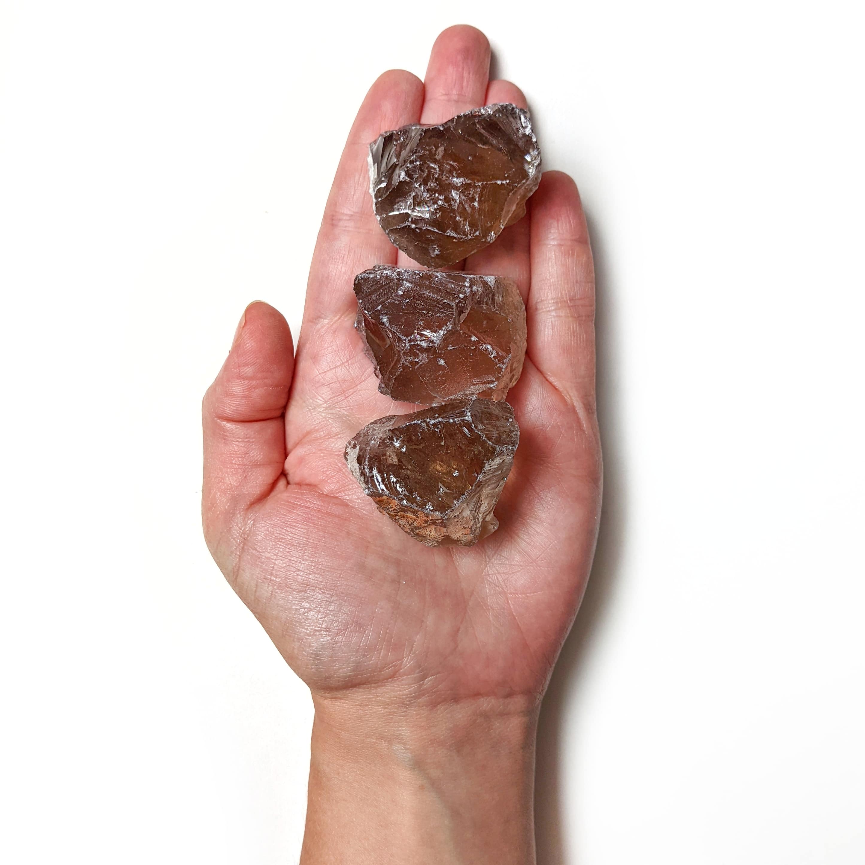 pierre brute quartz fumé