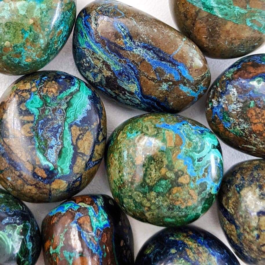 vraie pierre azurite malachite