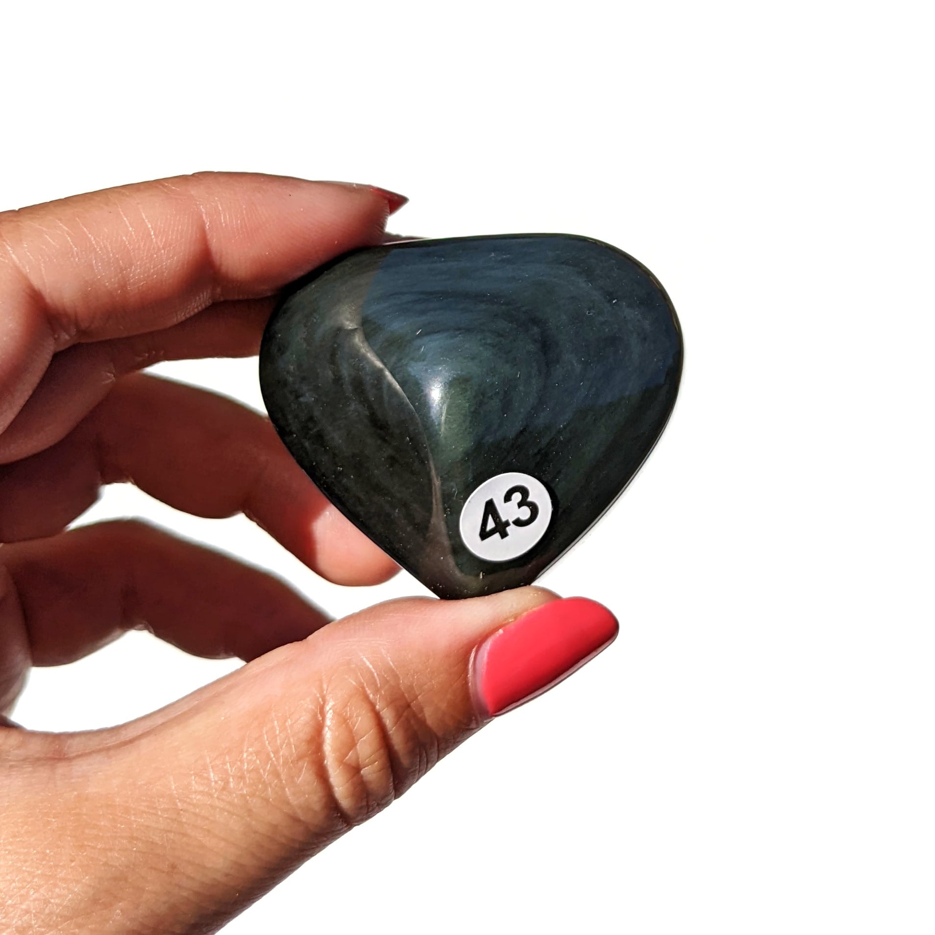 Cœur Obsidienne Œil Céleste – Protection et Introspection